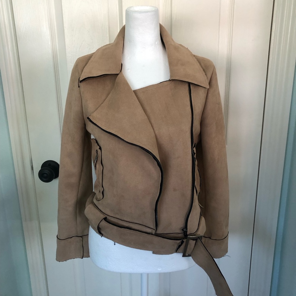 LF Evie Suede Moto Jacket